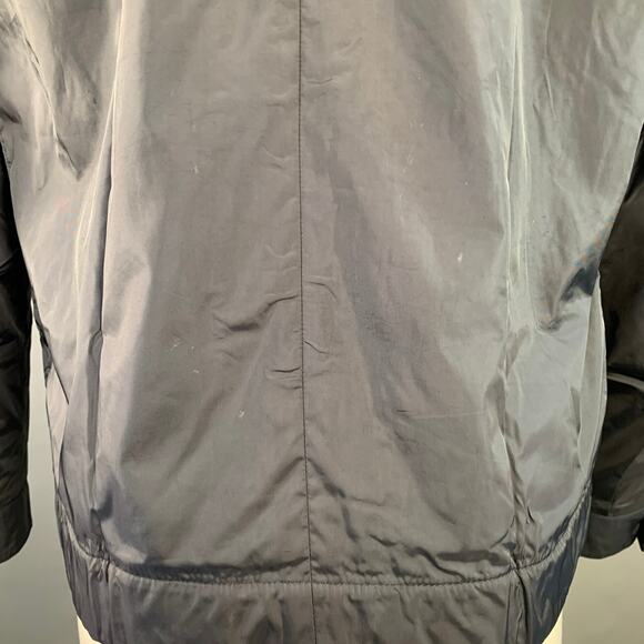 PRADA Size M Navy Nylon Epaulets Buttoned Jacket - Picture 4 of 9